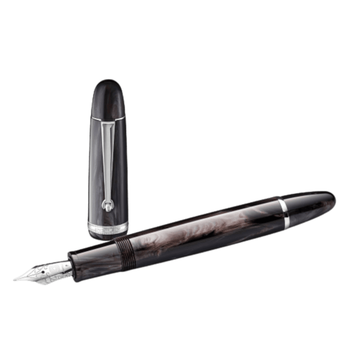 Penlux Masterpiece Grande Fountain Pen - Black Wave - Pen Boutique Ltd