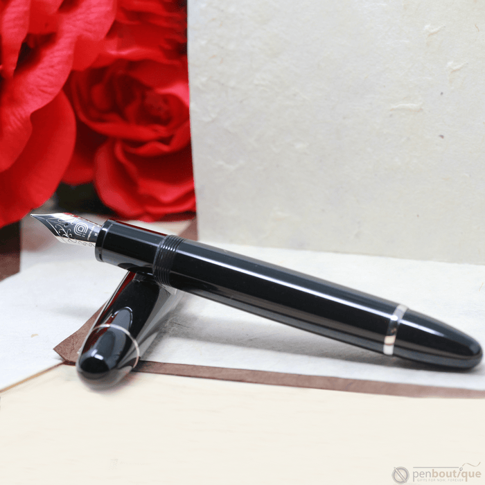 Penlux Masterpiece Grande Fountain Pen - Black - Pen Boutique Ltd