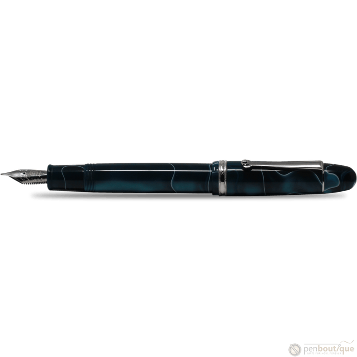 Penlux Masterpiece Grande Fountain Pen - Blue Swirl - Pen Boutique Ltd
