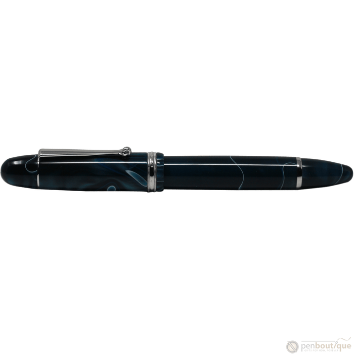 Penlux Masterpiece Grande Fountain Pen - Blue Swirl - Pen Boutique Ltd