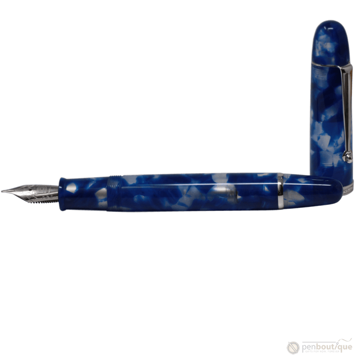 Penlux Masterpiece Grande Fountain Pen - Koi - Blue & White - Pen Boutique Ltd