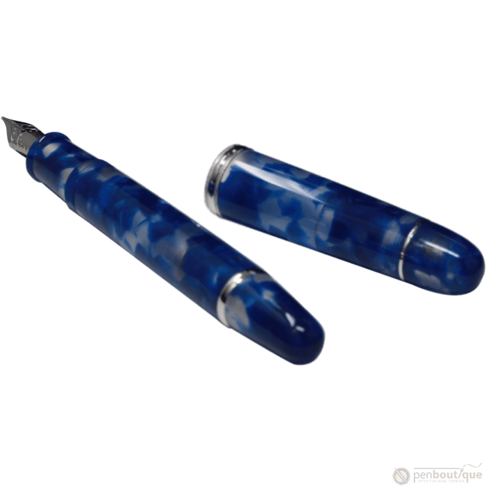 Penlux Masterpiece Grande Fountain Pen - Koi - Blue & White - Pen Boutique Ltd