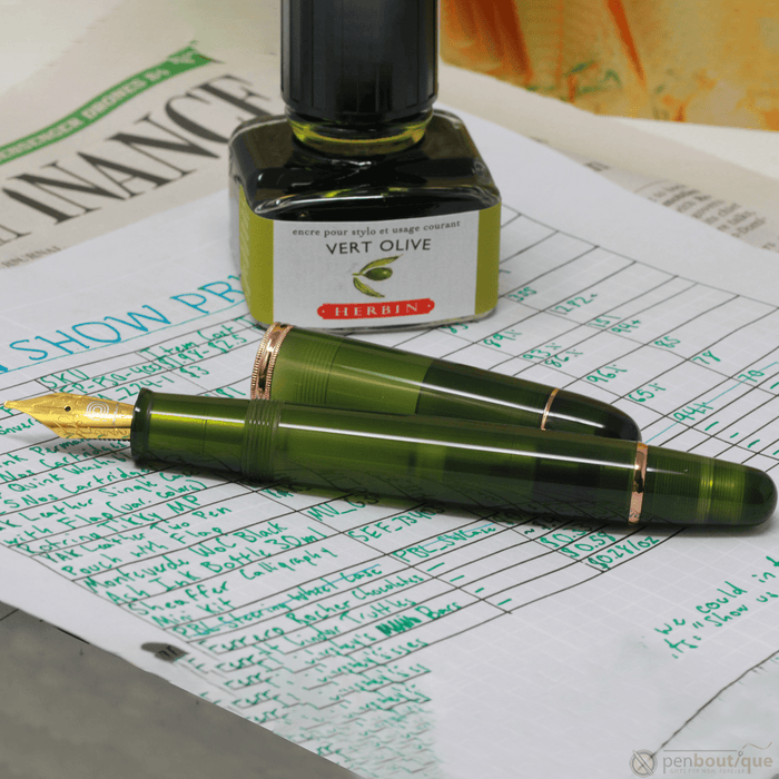 Penlux Masterpiece Grande Fountain Pen - Rainforest - Pen Boutique Ltd