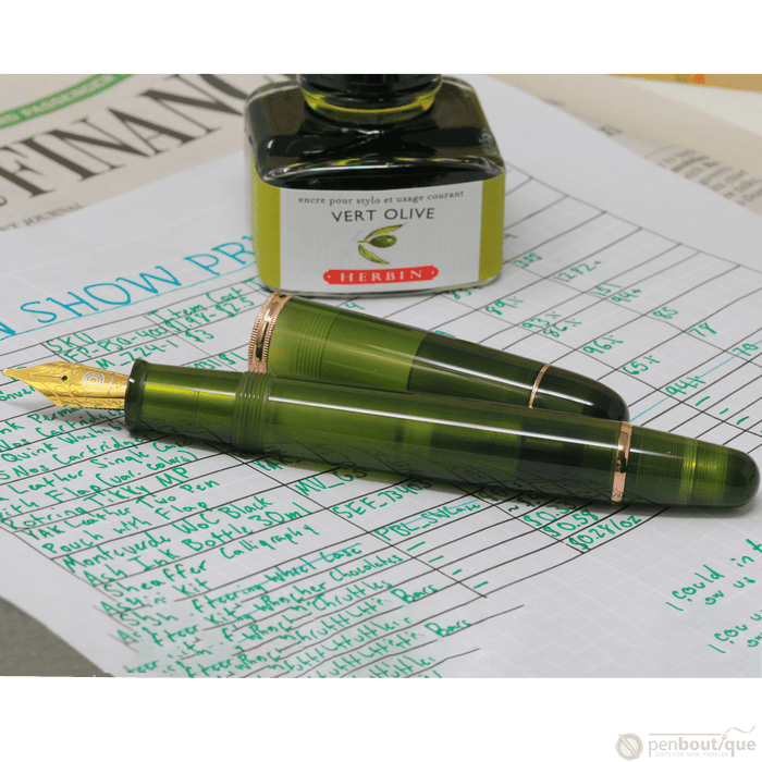 Penlux Masterpiece Grande Fountain Pen - Rainforest - Pen Boutique Ltd