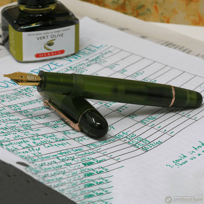 Penlux Masterpiece Grande Fountain Pen - Rainforest - Pen Boutique Ltd