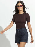 Perfect Knitwear Tee Rich Soil