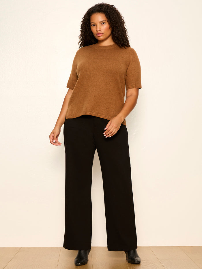 Perfect Sweater Tee Cocoa Powder Extended Sizing