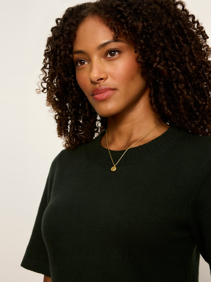 Perfect Sweater Tee Forest Petite Sizing