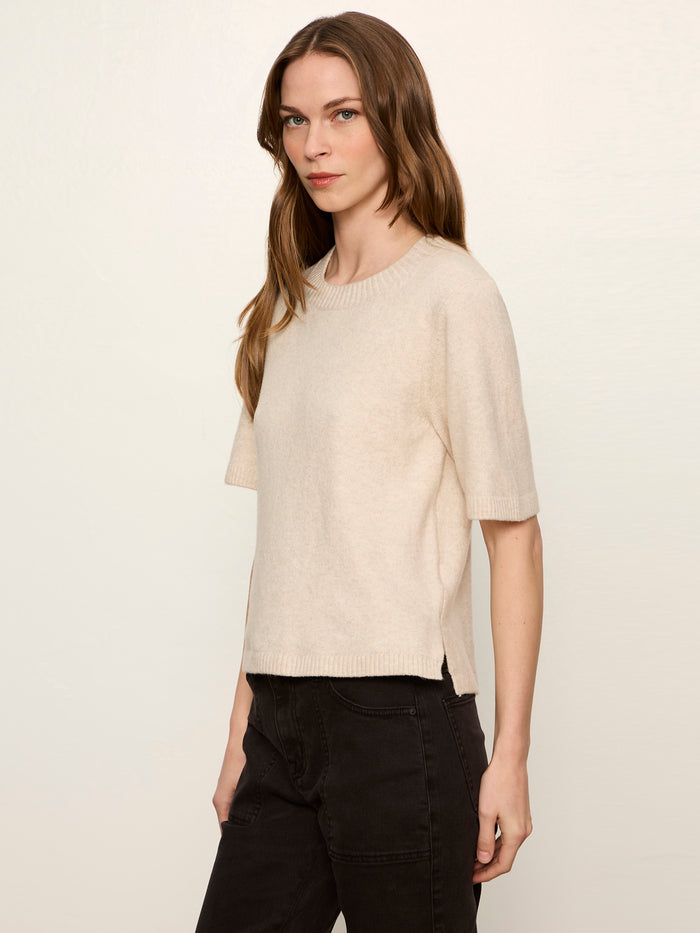 Perfect Sweater Tee Heather Dark Bone