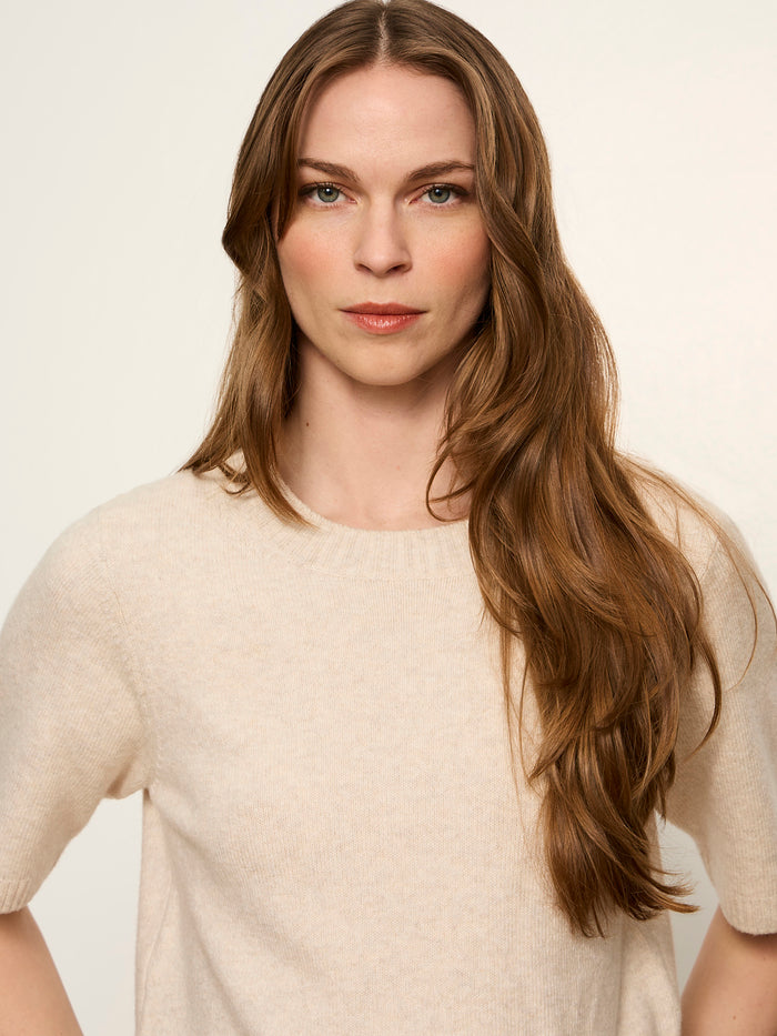 Perfect Sweater Tee Heather Dark Bone