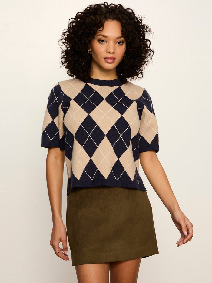 Perfect Sweater Tee Loma Argyle Petite Sizing