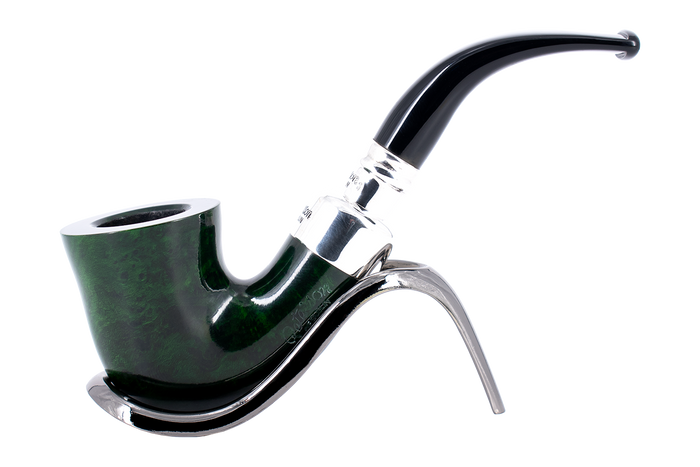 Peterson of Dublin Green Spigot Briar Smoking Pipe - Shape 05