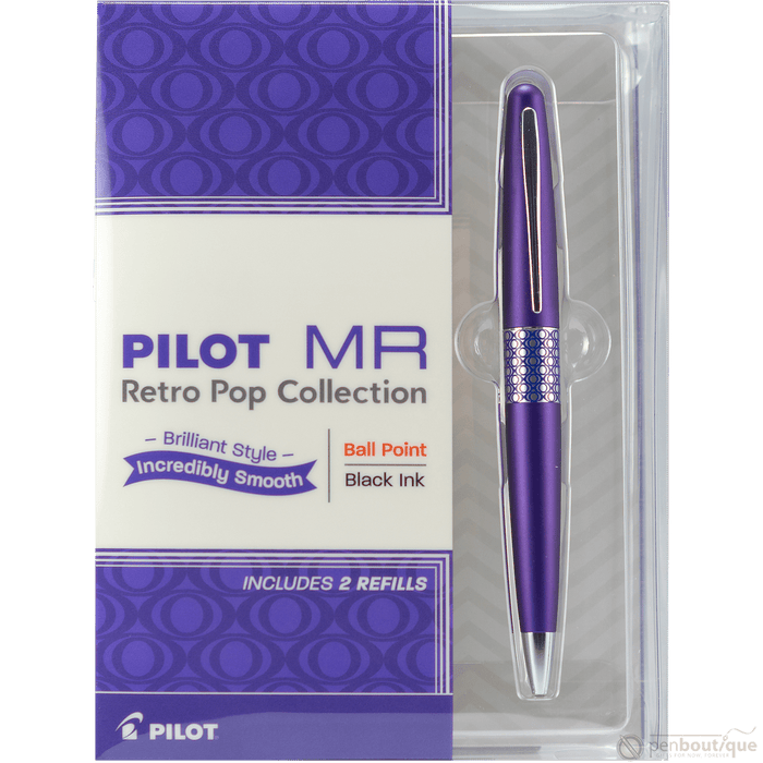 Pilot Ballpoint Pen - MR Collection - Retro Pop - Purple - Pen Boutique Ltd