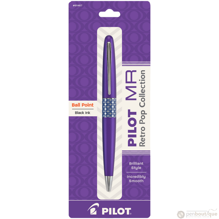 Pilot Ballpoint Pen - MR Collection - Retro Pop - Purple - Pen Boutique Ltd
