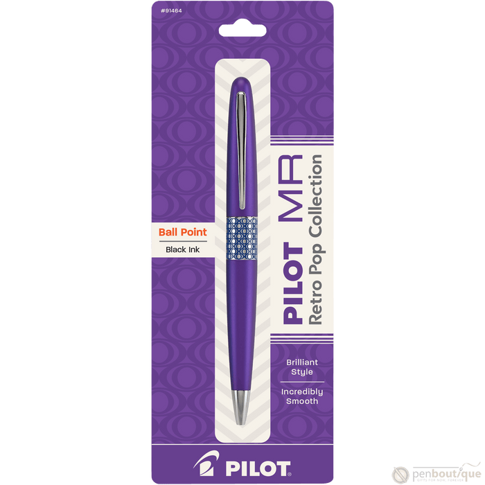 Pilot Ballpoint Pen - MR Collection - Retro Pop - Purple - Pen Boutique Ltd