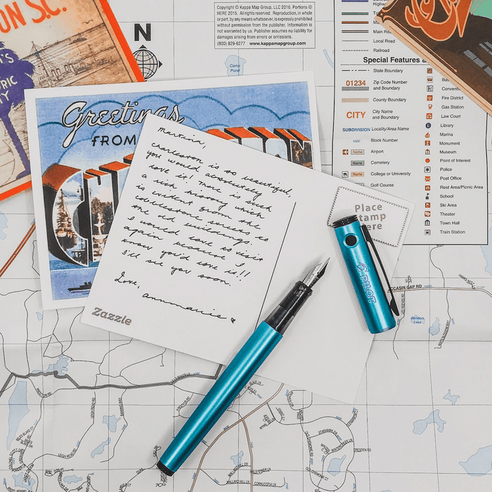 Pilot Explorer Fountain Pen - Turquoise - Pen Boutique Ltd