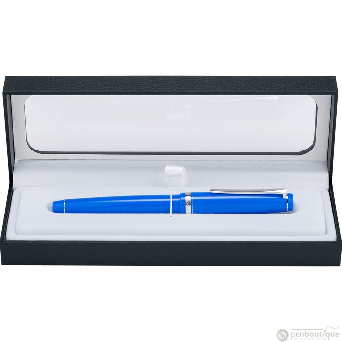 Pilot Falcon Fountain Pen - Marine Blue - Rhodium Trim - Pen Boutique Ltd