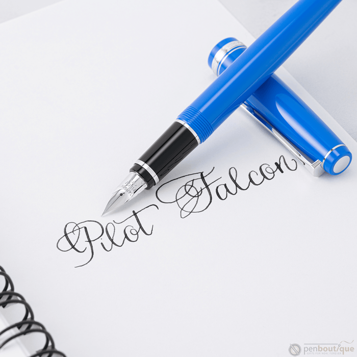 Pilot Falcon Fountain Pen - Marine Blue - Rhodium Trim - Pen Boutique Ltd