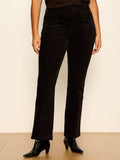 Play Date Velveteen Bootcut Pant Black Extended Sizing