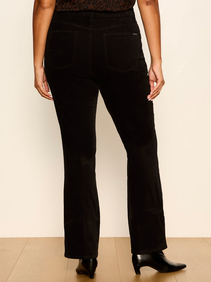 Play Date Velveteen Bootcut Pant Black Extended Sizing