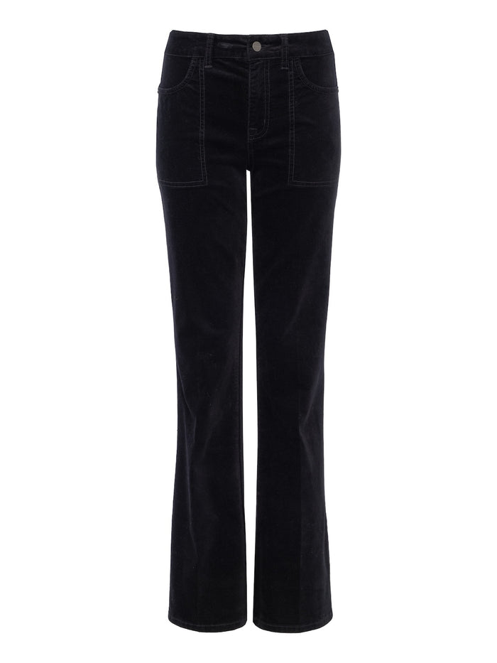 Play Date Velveteen Bootcut Pant Black