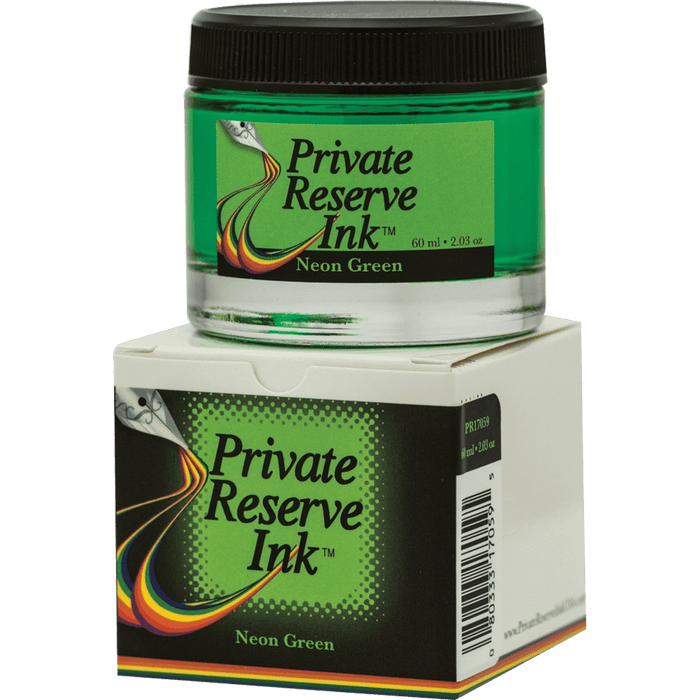 Private Reserve Ink Bottle - Neon Green - 60ml - Pen Boutique Ltd