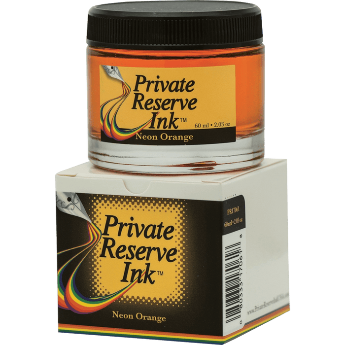 Private Reserve Ink Bottle - Neon Orange - 60ml - Pen Boutique Ltd