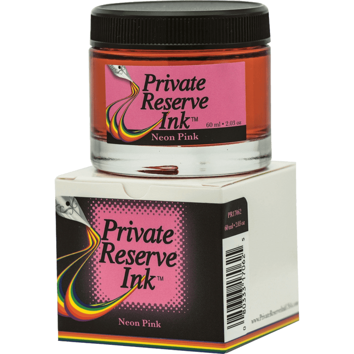 Private Reserve Ink Bottle - Neon Pink - 60ml - Pen Boutique Ltd