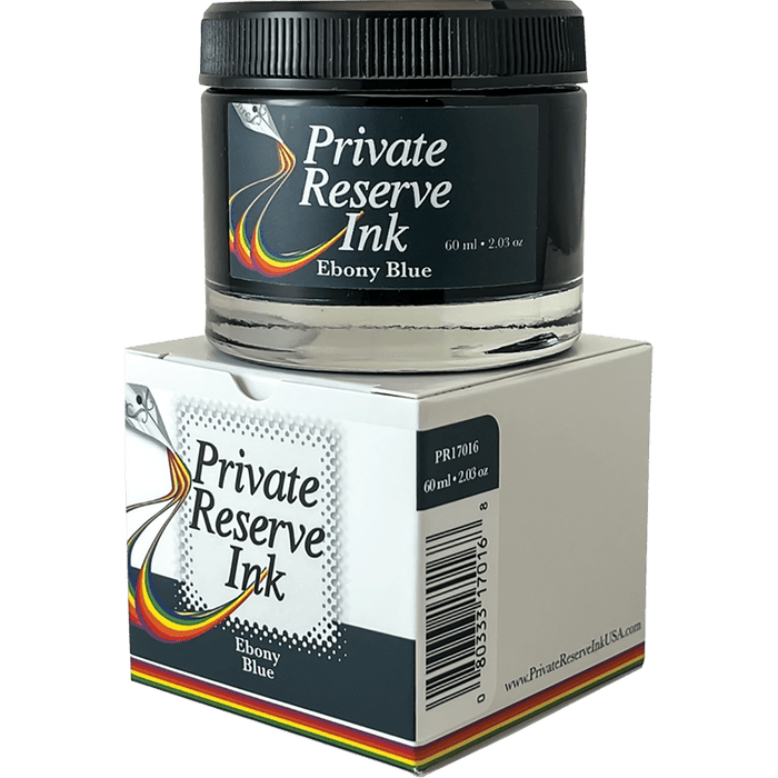 Private Reserve Winter Color Ink Bottle - Ebony Blue - 60ml - Pen Boutique Ltd