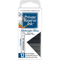 Private Reserve Winter Color Ink Cartridges - Midnight Blue (12 per pack) - Pen Boutique Ltd