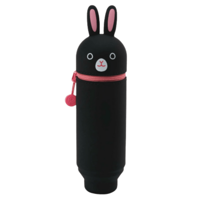 Punilabo Silicone Stand Up Pen Cases - Black Rabbit - Pen Boutique Ltd