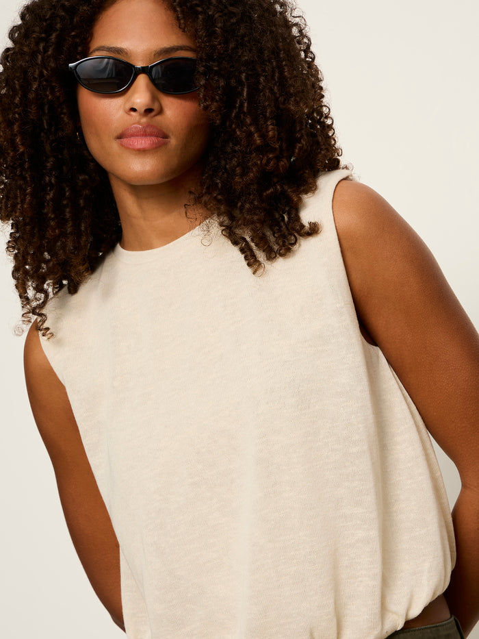 Quinn Bubble Shell Tank Bone