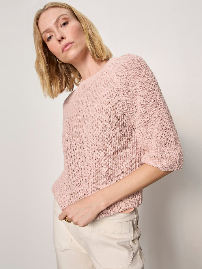 Raglan Sweater Tee Bleached Pink