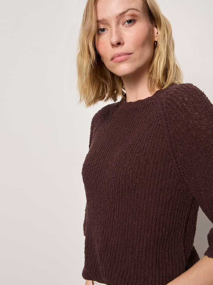 Raglan Sweater Tee Rich Soil