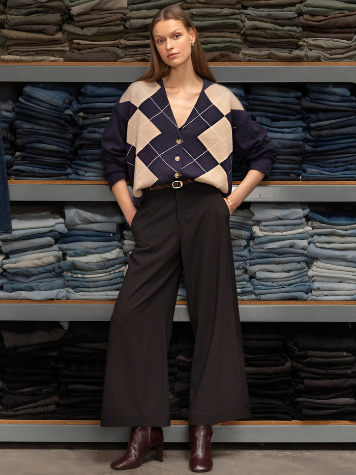Reese Wide Leg Trouser Black
