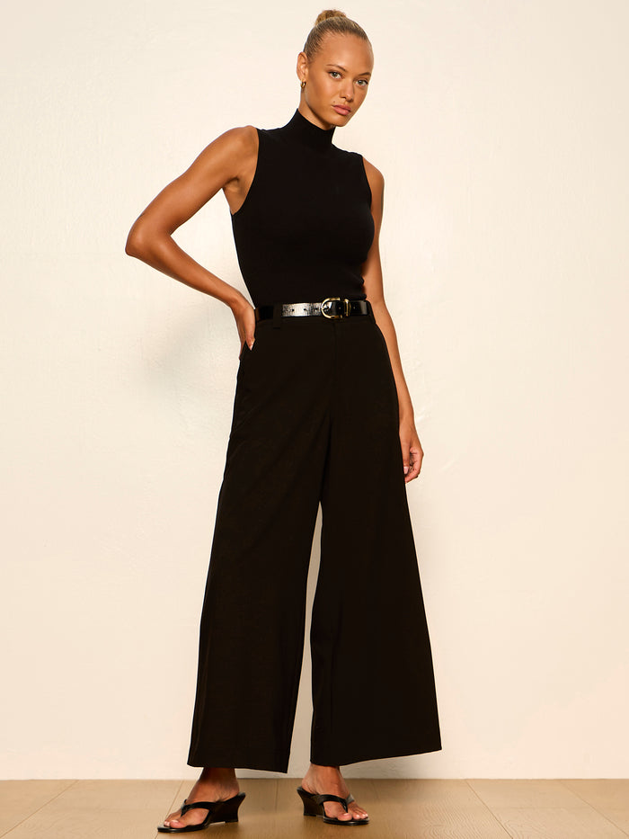 Reese Wide Leg Trouser Black