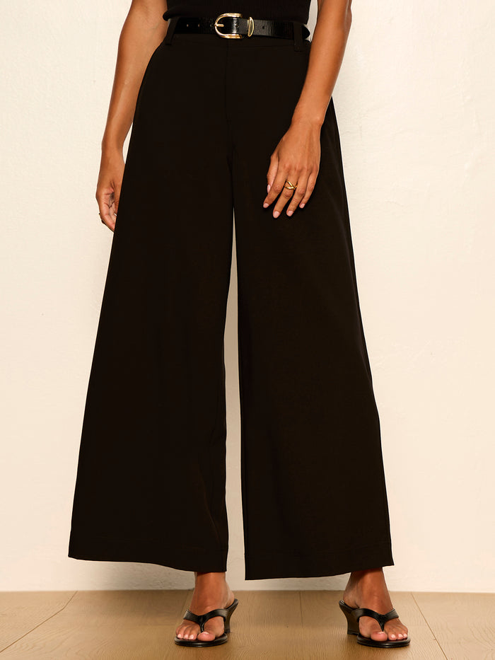 Reese Wide Leg Trouser Black