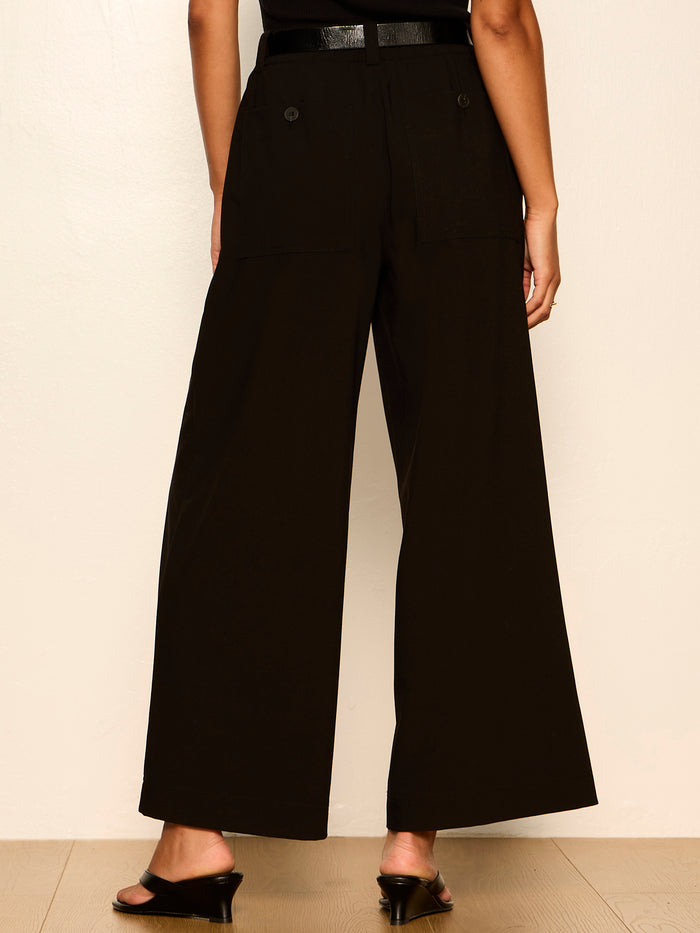 Reese Wide Leg Trouser Black