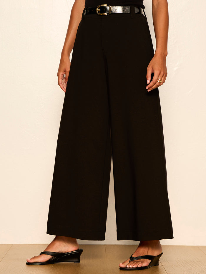 Reese Wide Leg Trouser Black