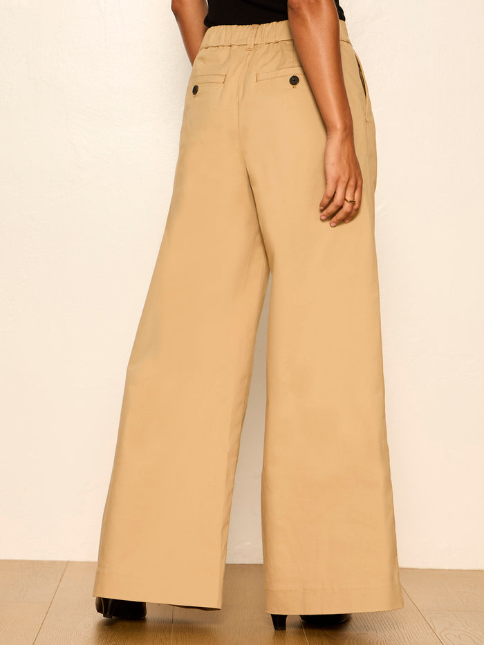 Reese Wide Leg Trouser Khaki
