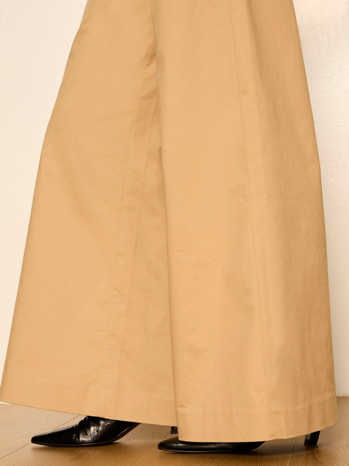 Reese Wide Leg Trouser Khaki