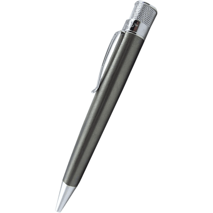 Retro 51 Tornado Natural Titanium Big Shot w/ Chrome Accents Rollerball Pen - Pen Boutique Ltd