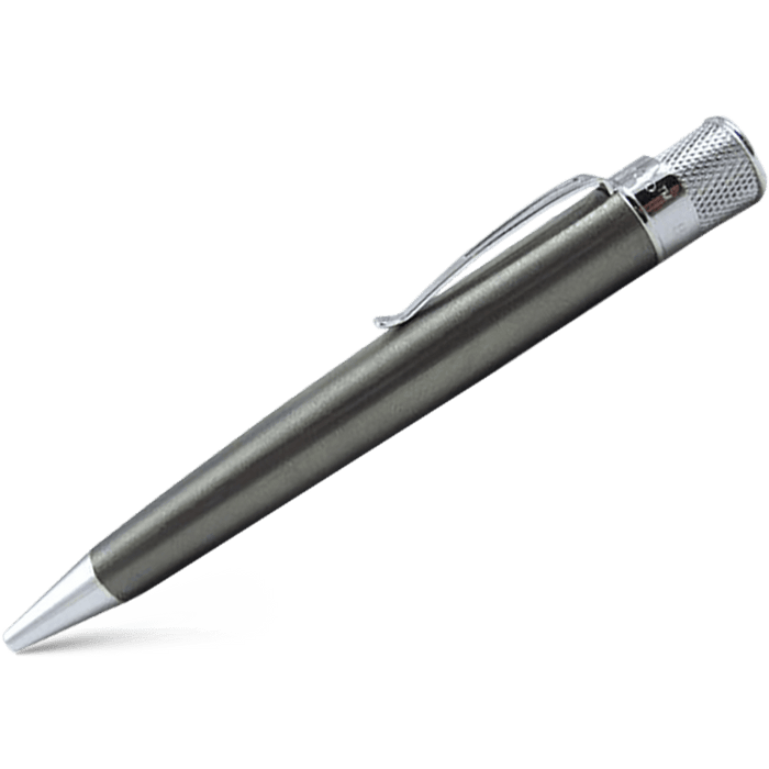 Retro 51 Tornado Natural Titanium Big Shot w/ Chrome Accents Rollerball Pen - Pen Boutique Ltd