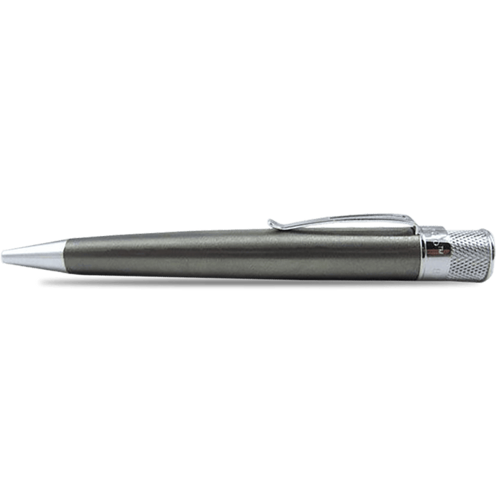 Retro 51 Tornado Natural Titanium Big Shot w/ Chrome Accents Rollerball Pen - Pen Boutique Ltd