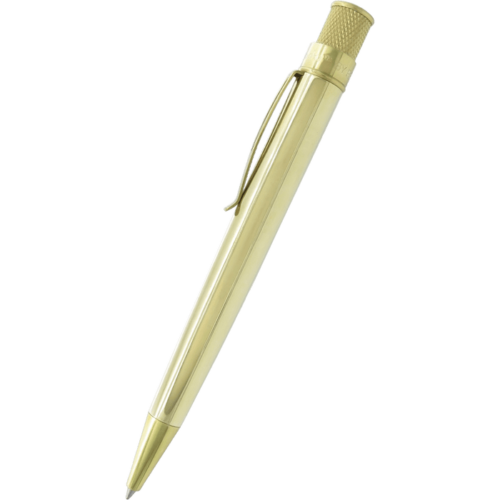 Retro 51 Tornado Rollerball Pen - Vintage Metalsmith - Raw Brass - Pen Boutique Ltd