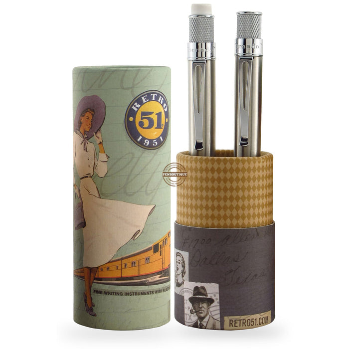 Retro 51 Tornado Stainless Pen Set - Pen Boutique Ltd