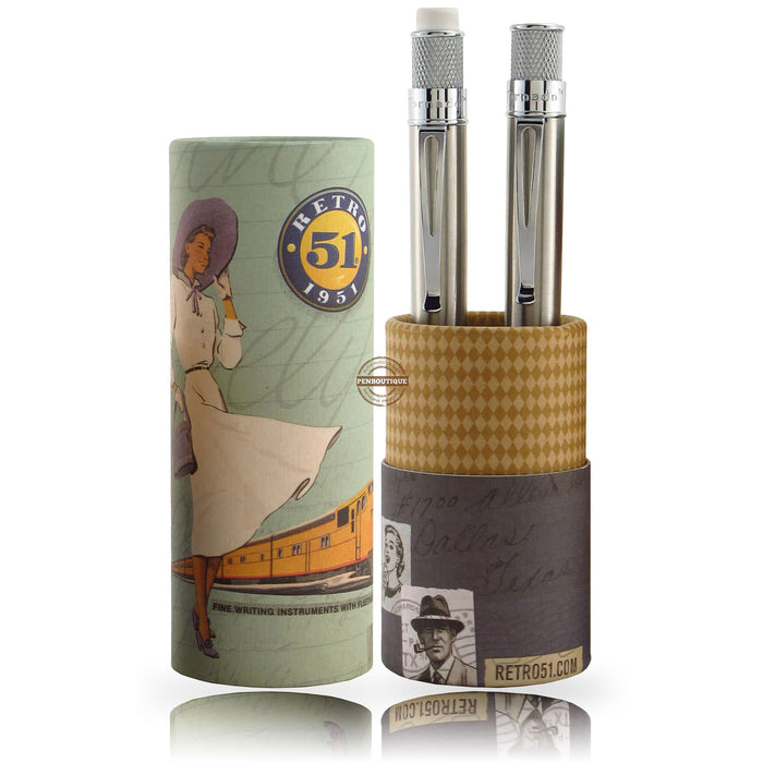 Retro 51 Tornado Stainless Pen Set - Pen Boutique Ltd