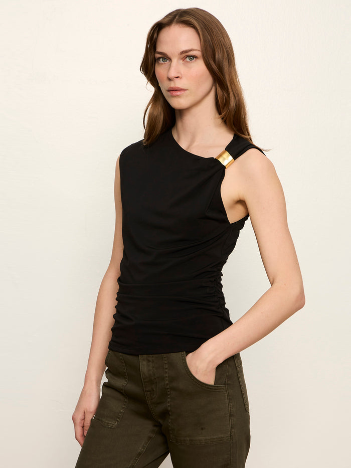 Revelry Asymmetrical Top Black