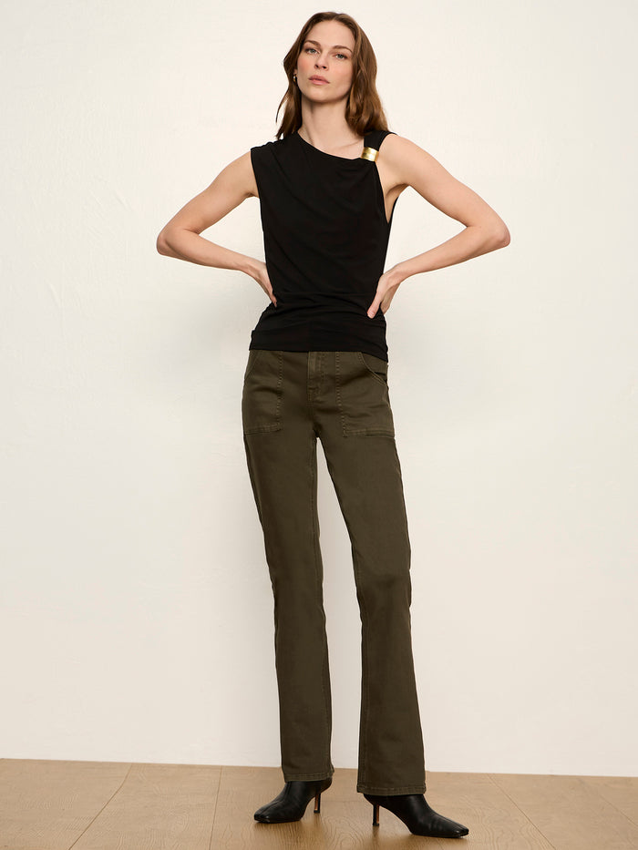 Revelry Asymmetrical Top Black