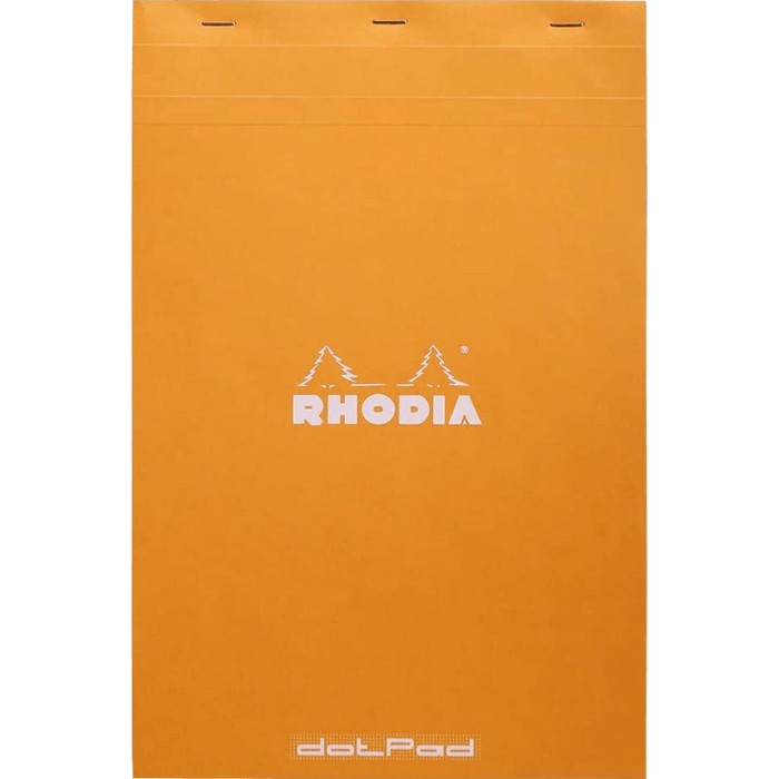 Rhodia Dot.Pad Rhodia Orange 80Sh Stapled 80G 8-1/4X12-1/2 | Matrice Points 5Mm - Pen Boutique Ltd